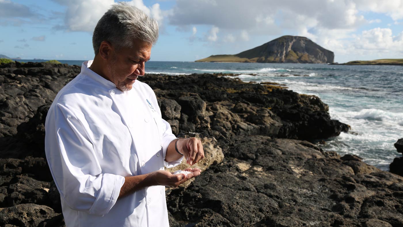 Chef Norman Berg with Sea Salts of Hawaii