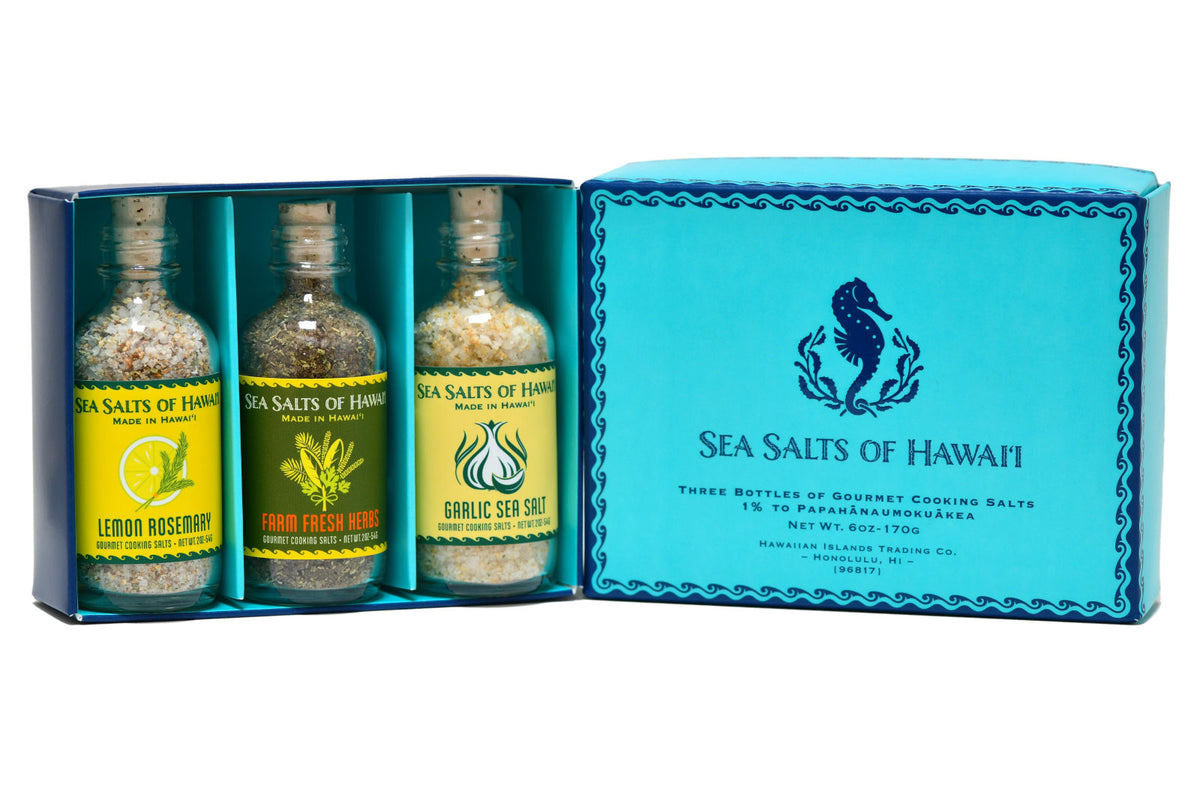 Flavored Salt Sampler Gift Pack Sea Salts of Hawaii
