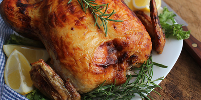 The Perfect Roasted Chicken with Lemon Zest & Rosemary Hawaiian Sea Salt