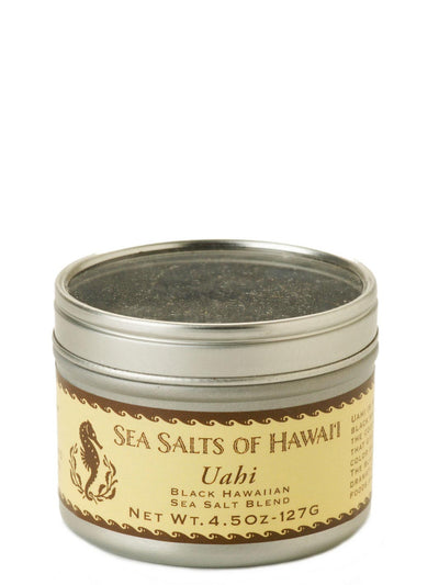 4.5oz tin of Black Hawaiian Sea Salt